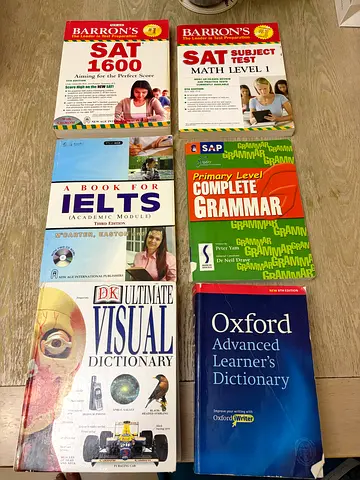 Collection: Exam Prep  Reference Books SAT, IELTS, (Grammar, Oxford, Visual Dictionary free)
