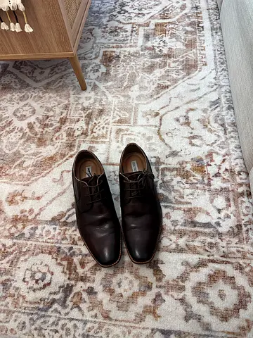 Steve Madden Brown Leather Mens Dress Shoes - Size 45 EU