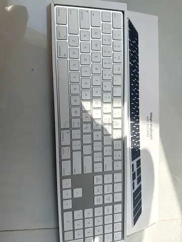 Apple Magic Keyboard with Touch ID - White/Silver (Used, Good Condition)