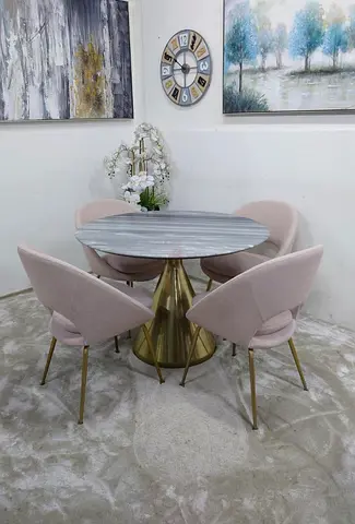 West elm Marble Table with 4-Chairs