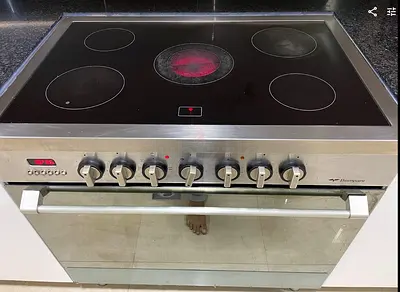bompani 5 zone ceramic hob with oven