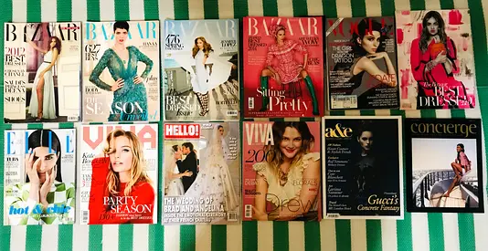 Fashion Magazines BAZAAR, VOGUE,VIVA,HELLO 2011-2014 editions.