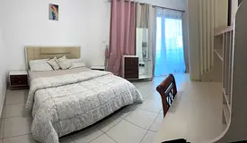 One Private well Furnished Bedroom with Balcony is available Bur Dubai .