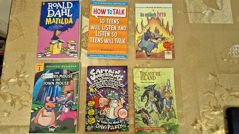 5x story books for kids + 1x how to book