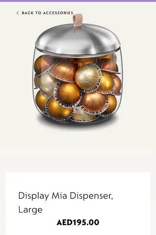 Nespresso Display Mia Dispenser, Large