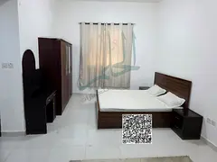 A fully furnished studio is available for monthly rent, including all bills, in Al Hamidiya, near Aj