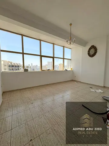 1BHK for annual rent in Al Majaz 2 Sharjah Jamal Abdul Nasser Street open view free AC prime location 37k yearly 4-6 cheques