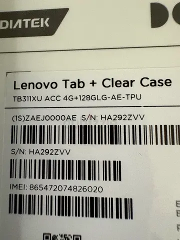 Lenova tab 10.1 - box  piece