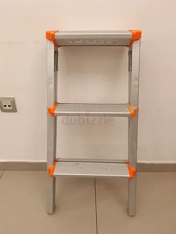Compact 3-Step Aluminum Folding Ladder — Lightweight  Sturdy