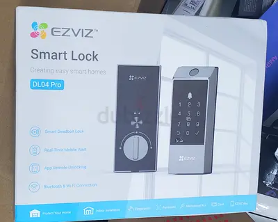 EZVIZ DL04 Pro Smart Lock – 5-in-1 Keyless Entry with Fingerprint Access, Bluetooth  Wi-Fi Enabled,