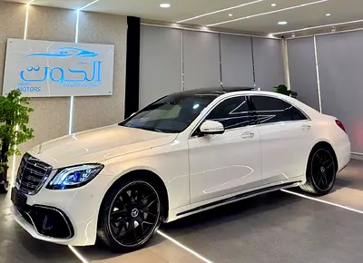 ELITE AMG MERCEDES S500 V8 || 2020 S63 KIT || 5 BUTTONS || RADAR || TOP RANGE || GCC || PANORAMIC