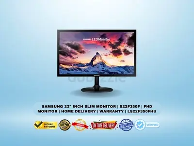 Samsung 22 Inch Slim Monitor | S22F350F | FHD Monitor | Home Delivery | Warranty | LS22F350FHU