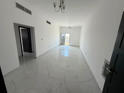 One of the most beautiful apartments in Ajman, two bedrooms and a living room, with a spacious layout, a balcony with a stunning open view, and a prim