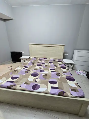 King Size Bed with Mattress with 2 side table