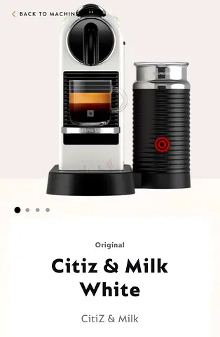 Nespresso CitiZ  Milk coffee machine