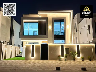 مع مسبح وحديقه فيلا طابقين وروف شامل رسوم التسجيل والمياه والكهرباء