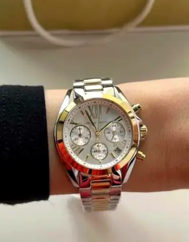 Michael Kors Two-tone Stainless Steel Chronograph Watch - Authentic