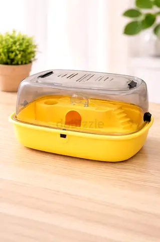 Small Portable Hamster Habitat / Carrier - Yellow