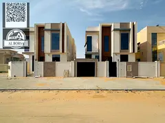 🏠Two new villas for sale in Al Rawda 1, Ajman – Prime location on two streets – 5 master bedr