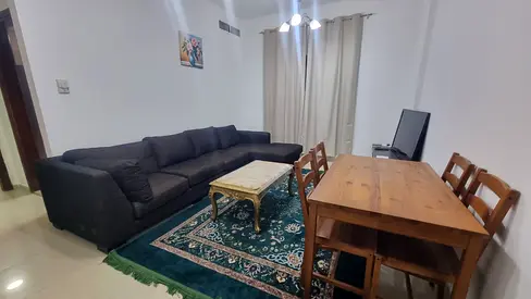 Furnished 1BR in Al Khan with spacious layout, very clean furniture, prime location, and great price