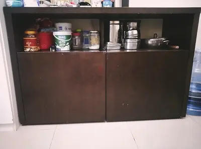 Compact wooden storage cabinet with two door - URGENT SALE