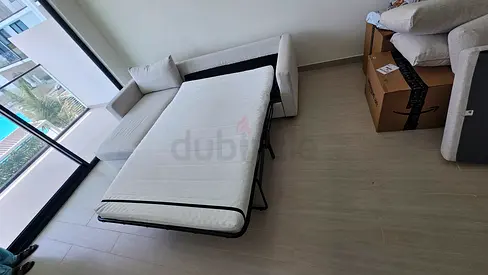Comfortable pull out sofa bed with mattress