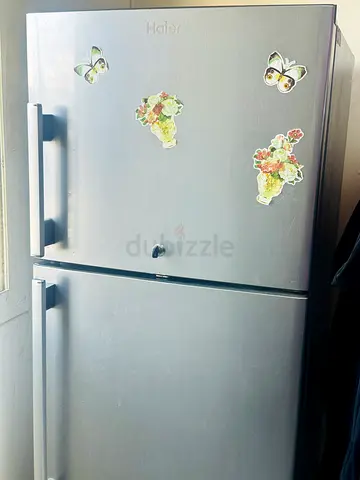 Haier Silver Top-Freezer Refrigerator - Good Condition