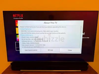 Samsung 65 Smart LED TV (Model UE65NU8000) - Good Working Condition