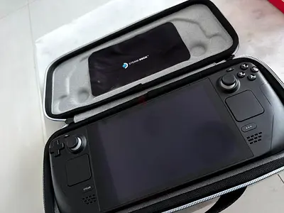 Steam Deck (handheld) with protective case - good condition with out cable .. But there is USB C