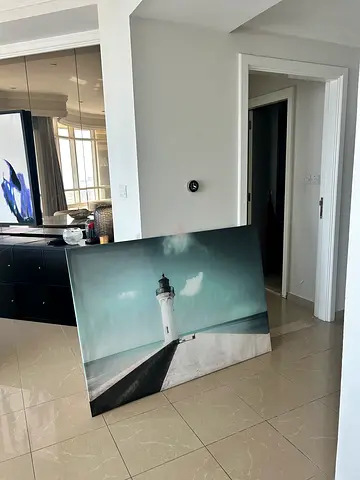 Very large canvas picture frame