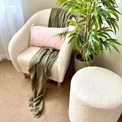 KIDS BOUCLE CHAIR FREE DELIVERY