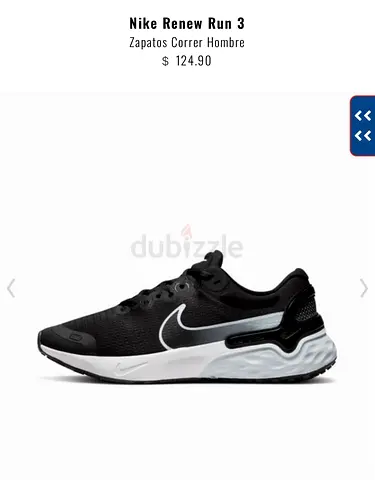Nike Renew Run 3 - Mens Running Shoes, Black/White, Gently Used