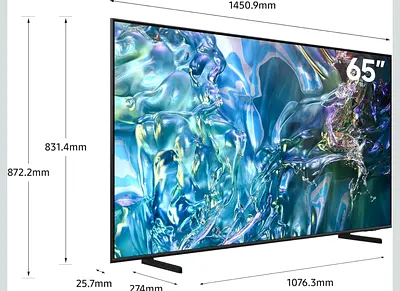 Samsung 65 Inch QLED TV, Q60D, 4K, 100% Color Volume with Quantum Dot, 4K Upscaling, Samsung TV Plus