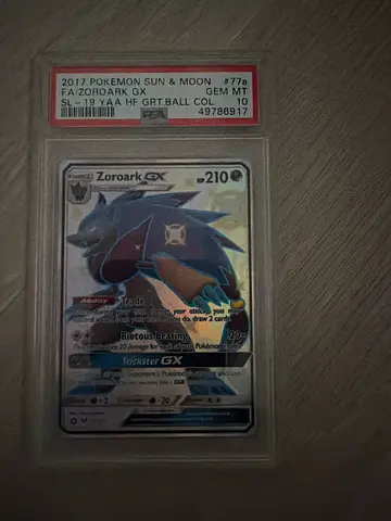 PSA 10 - Zoroark GX shiny Promo card