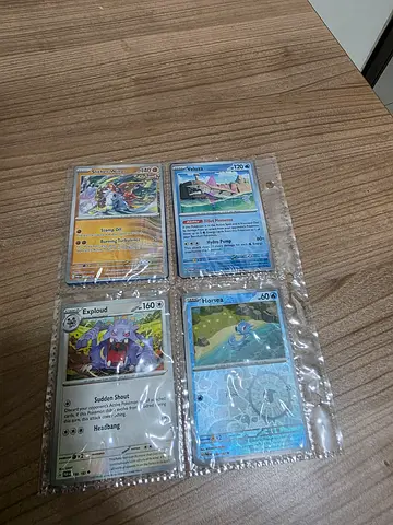 100% real 6 Pokémon cards from packet (free sleeve)