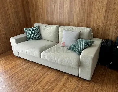 Vimle Light Beige 2-Seater Sofa -bed Good Condition
