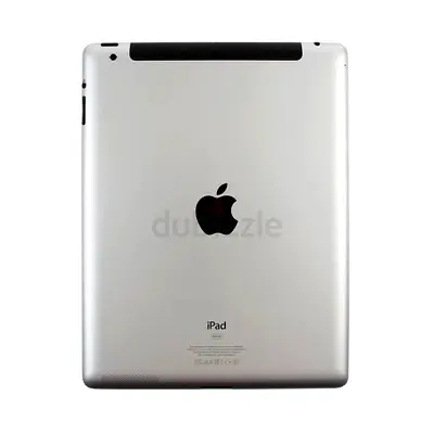 Apple iPad (rear view) - Silver, Wi‑Fi + Cellular model