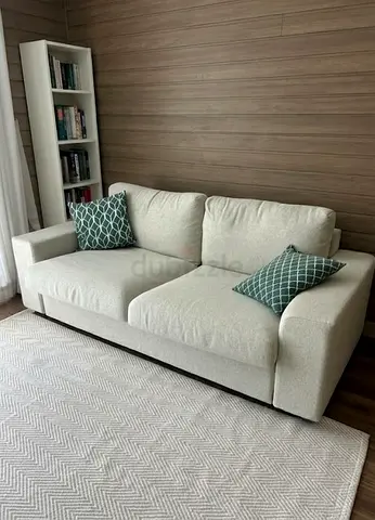 VIMLE Light cream 2 seater sofa bed in excellent condition