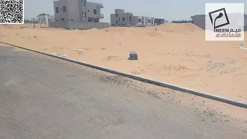 For sale, land in Ajman, Al Zahya area, tar streets, Al Tamyiz Street, excellent location