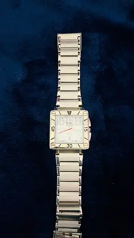 Tissot Square-faced stainless steel mens wristwatch - silver bracelet