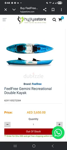 Feelfree kayak in great condition reasonable  price