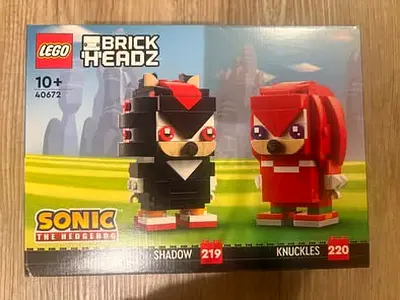 BARGAIN BRAND NEW LEGO 40672 BRICKHEADZ SONIC KNUCKLES  SHADOW