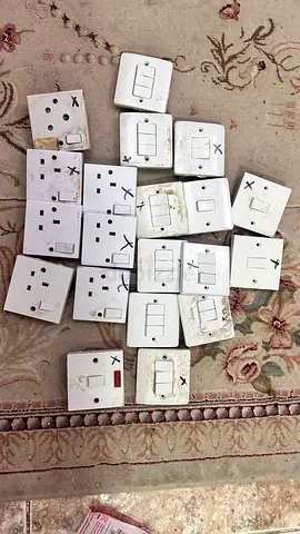 Used Electrical Wall Switches and Sockets - Assorted Set