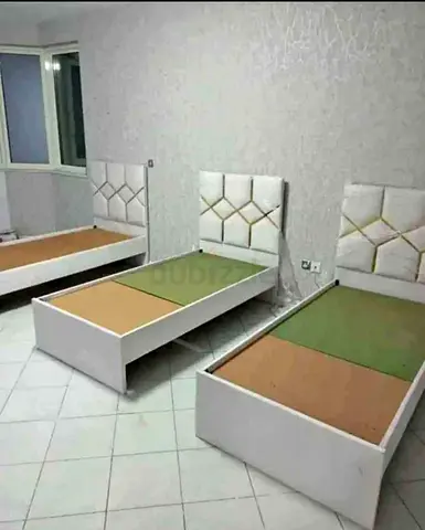 Valvet Fabric Wooden Single Beds New Available For Sale