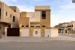 Luxury villa on a corner lot with two floors and a roof in Al Bahia, Ajman. Suitable for living and