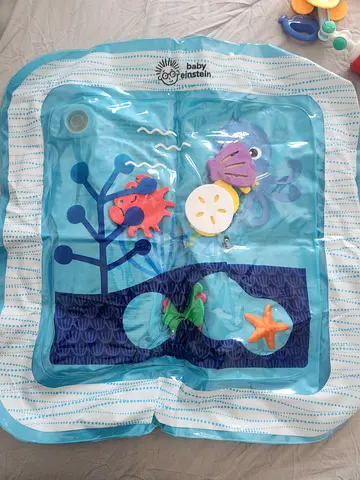 Inflatable Water Play Mat with Floating Sea Toys - Lightly Used