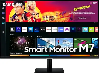 Samsung 32 Inch M7 USB Type C 4K UHD Smart Monitor Apps Remote Access Screen Sharing