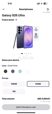 S26 ultra 512 Gb sealed with box gcc version