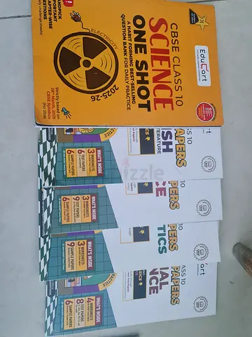 Set of CBSE Class 10 Science  Sample Papers (2025-26) - EduCart One Shot + Subject Papers