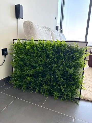 Framed Artificial Green Wall Panel — 92x62cm